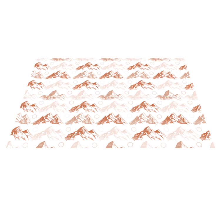 Mountain Pattern nature vinyl rug - TenStickers