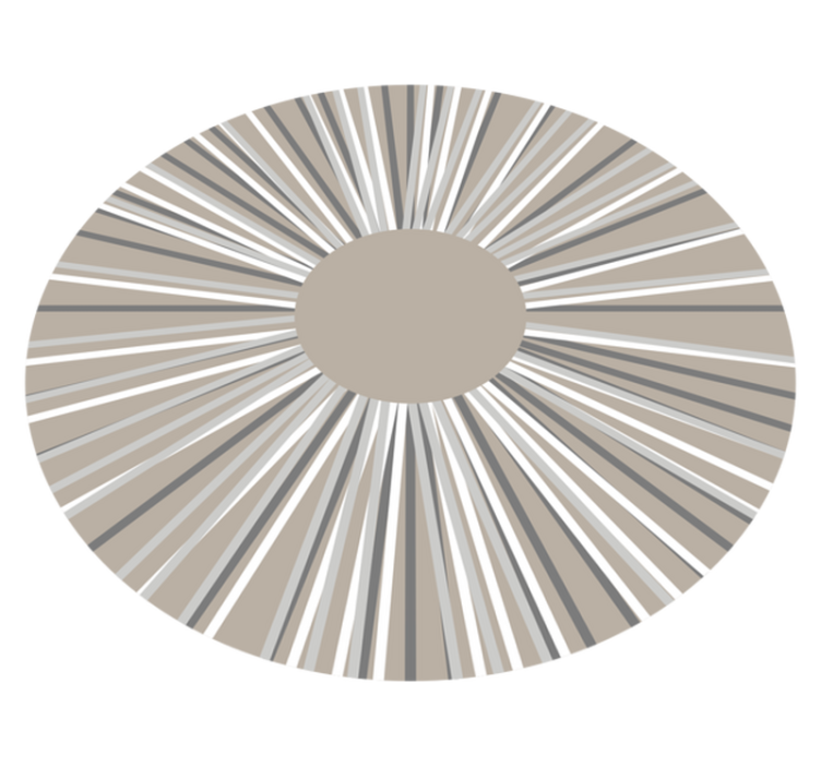 Geometric Circular Pattern Rug - TenStickers