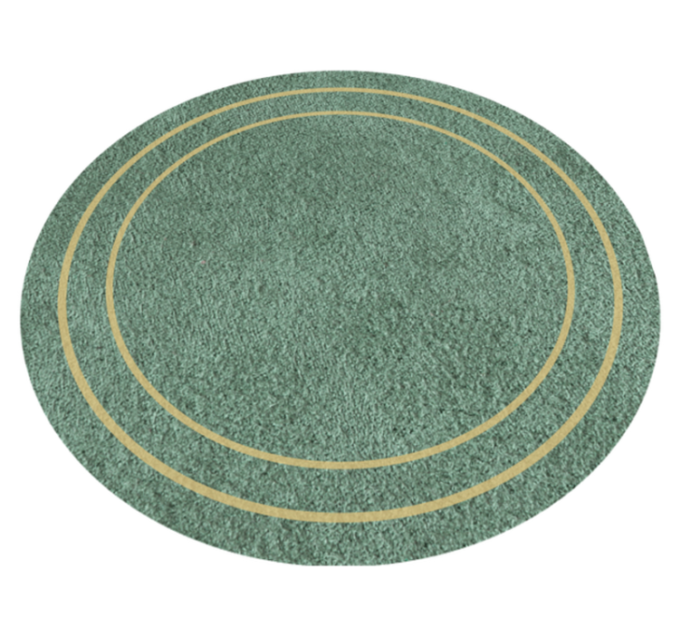 Round Minimalist Style minimal vinyl rug - TenStickers