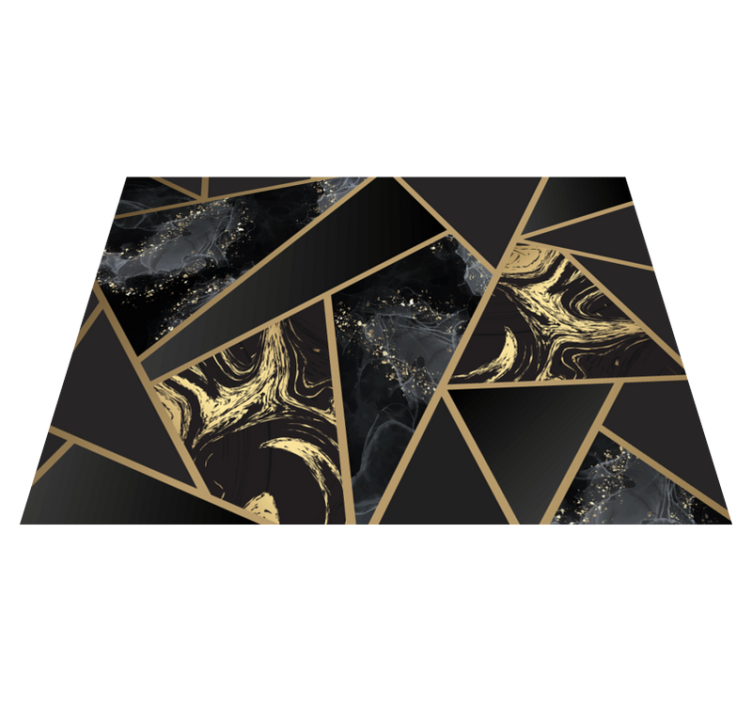 Geometric Marble Fusion rug - TenStickers