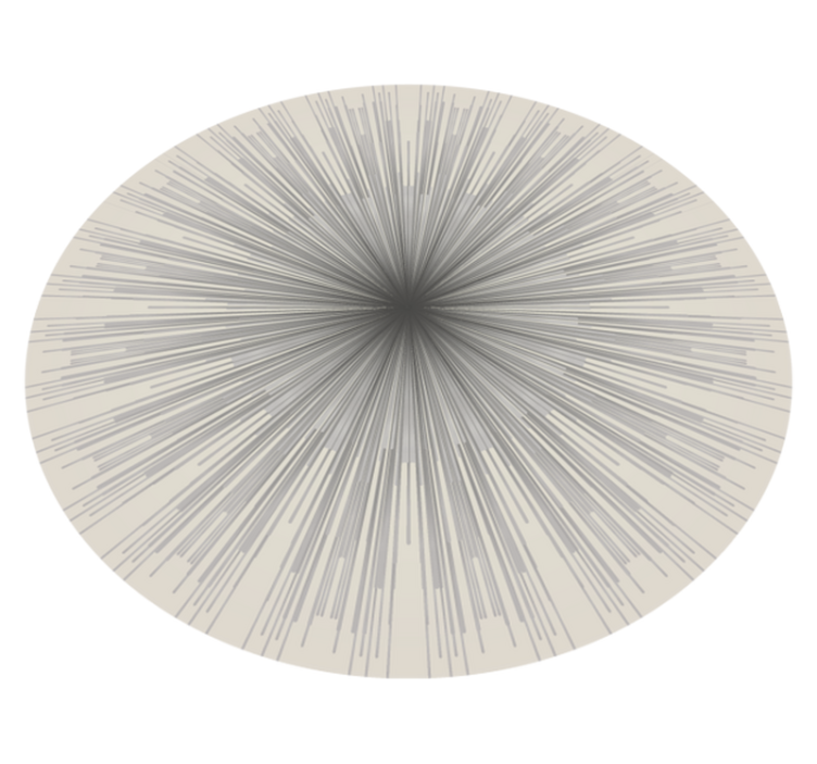 Geometric Burst Circular Design minimal rug - TenStickers