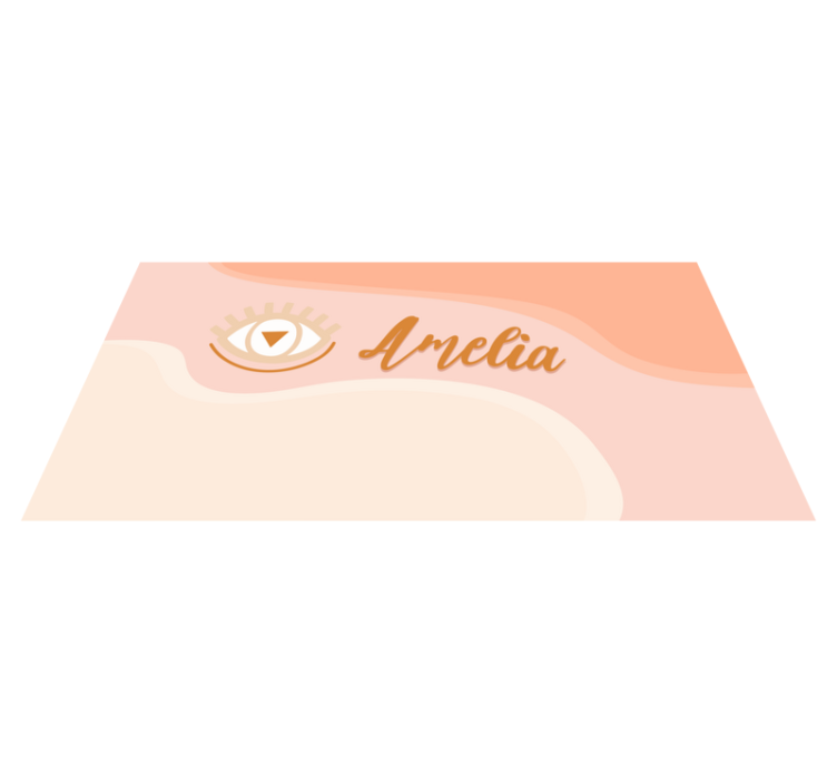 Custom Eye Name Design customised mats - TenStickers