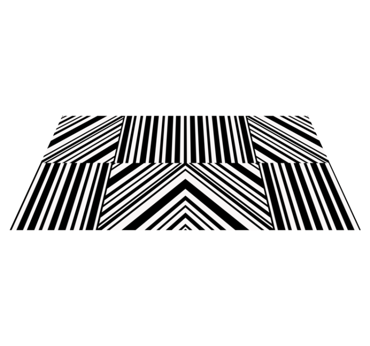 Bold Striped Pattern striped rug - TenStickers