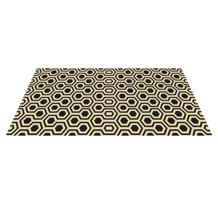 Hexagonal Pattern Geometric Carpet - TenStickers