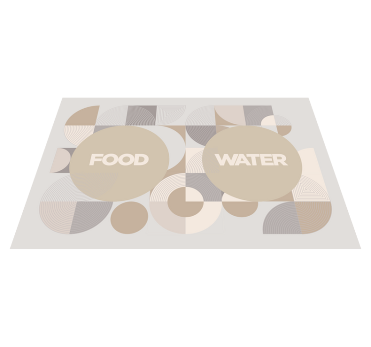 Water and food for dogs animal rug - TenStickers