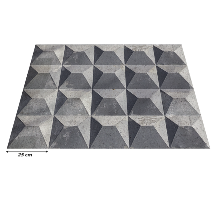 Vinyl rug béton brut with concrete texture - TenStickers