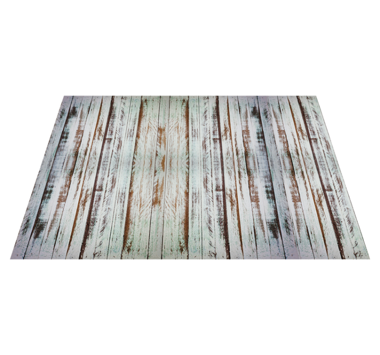 Stripping grunge wood effect vinyl rug - TenStickers