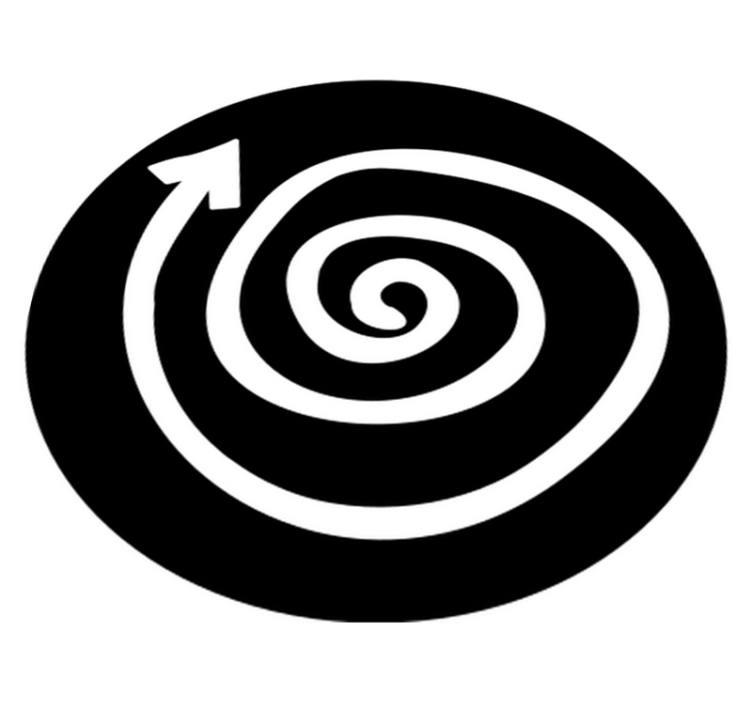 Spiral carpet teen vinyl rug - TenStickers