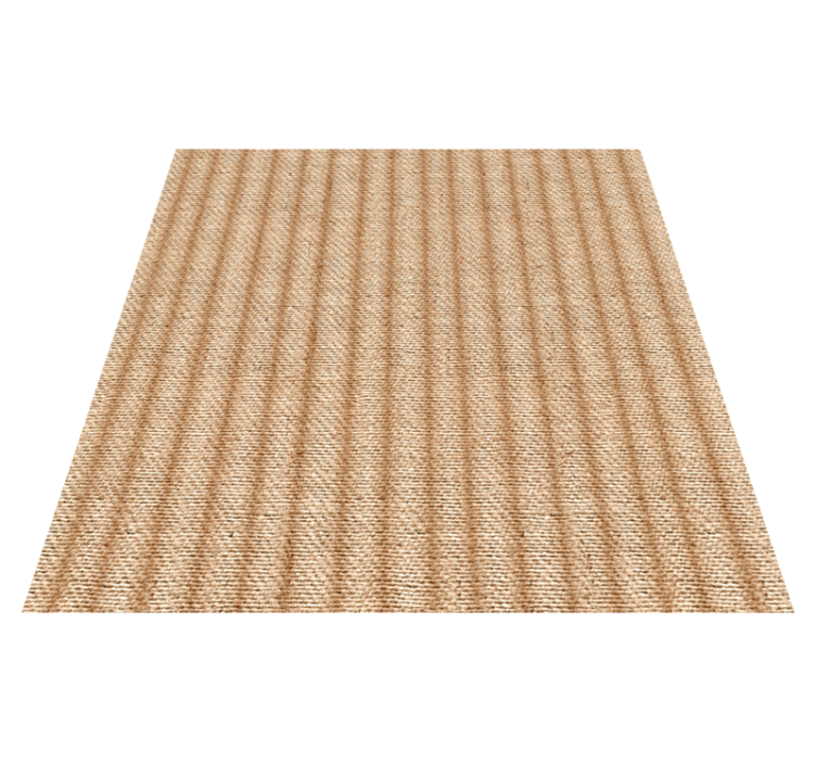 Jute vinyl rug with pattern - TenStickers