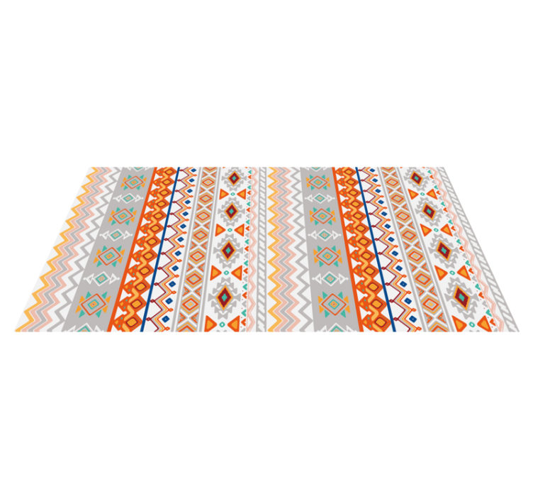 Vinyl rug bohemian style ethnic rug - TenStickers