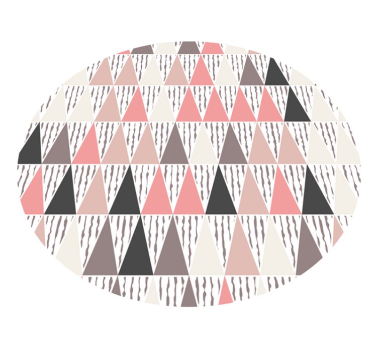 Coloured vinyl rug with triangle pattern - TenStickers
