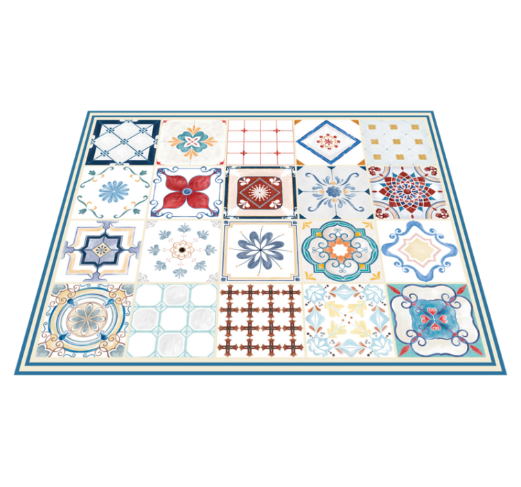 Portuguese tile floor  carpet - TenStickers