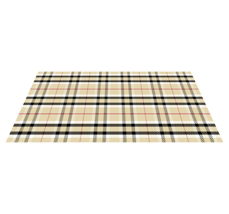 Plaid checkered modern geometric rug - TenStickers
