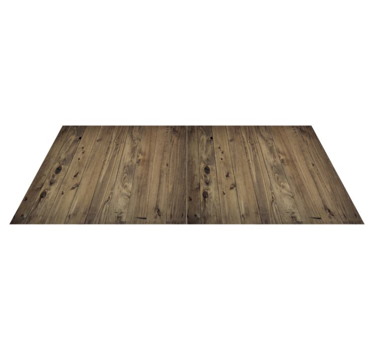 Worn wood kitchen vinyl rug - TenStickers