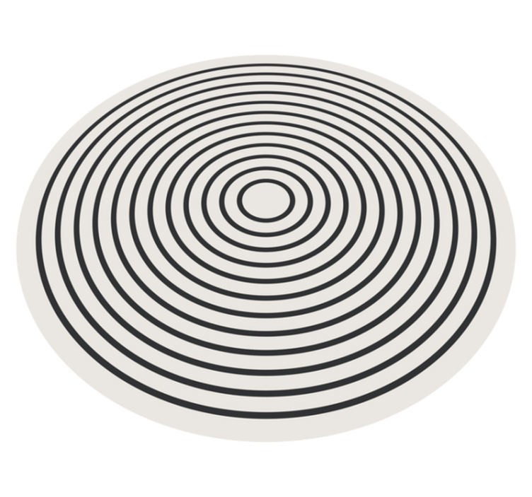 Rounded lines office floor carpet - TenStickers