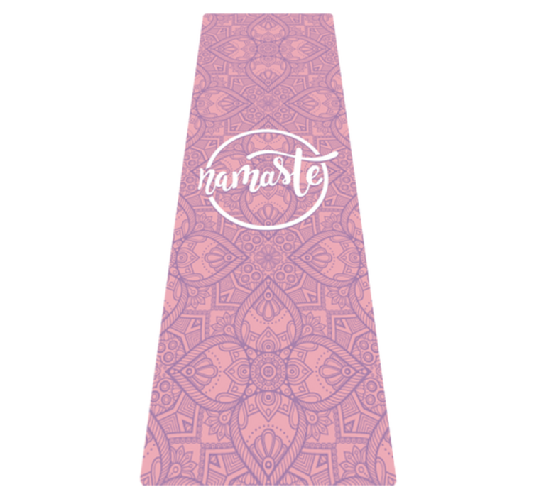 Namaste yoga custom floor mat - TenStickers