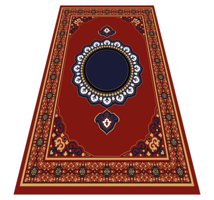 Persian style rectangular floor rug - TenStickers
