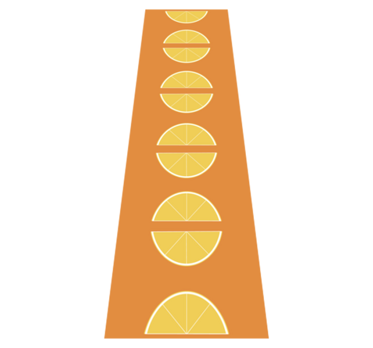 Citrus slices kitchen vinyl rug - TenStickers