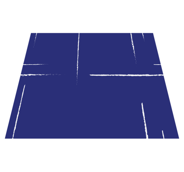 Modern line pattern blue vinyl rug - TenStickers