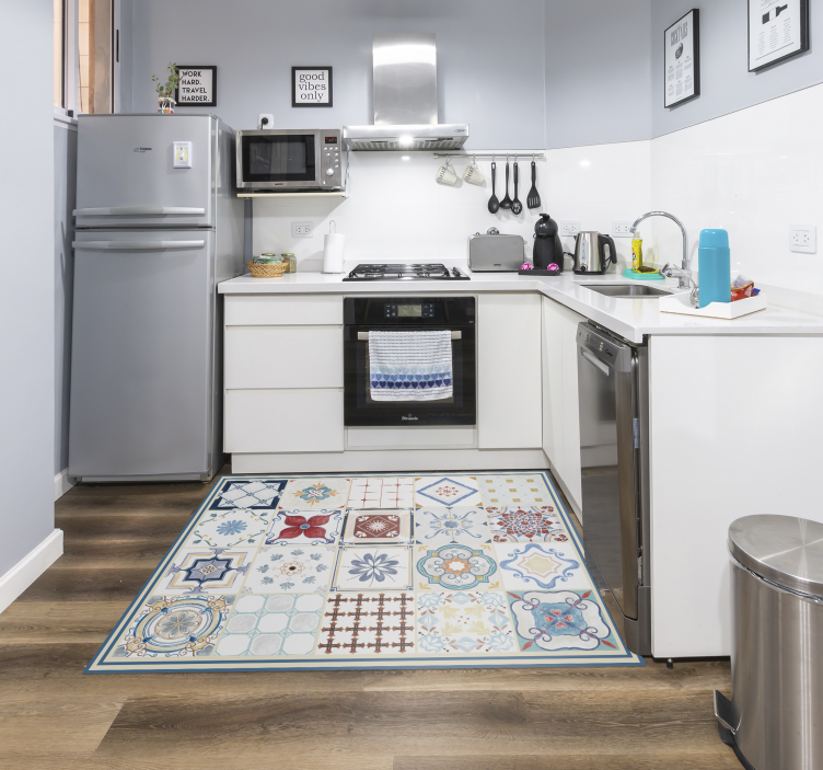 Portuguese tile floor  carpet - TenStickers