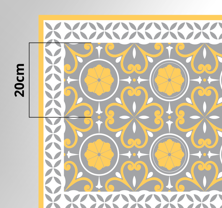 Pantone hidraulic pattern tile carpet - TenStickers