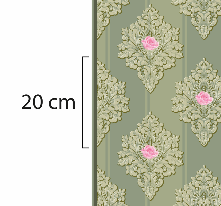 Vintage Flower Pattern Decor Floral Rug - TenStickers