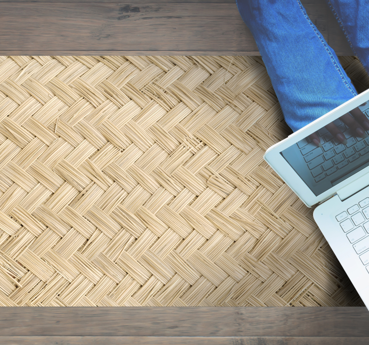 THATCH AREA RUG vintage rug - TenStickers