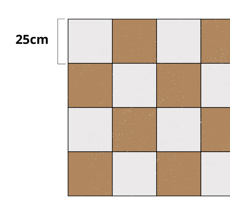 Checkerboard Pattern Decor Tile Carpet - TenStickers