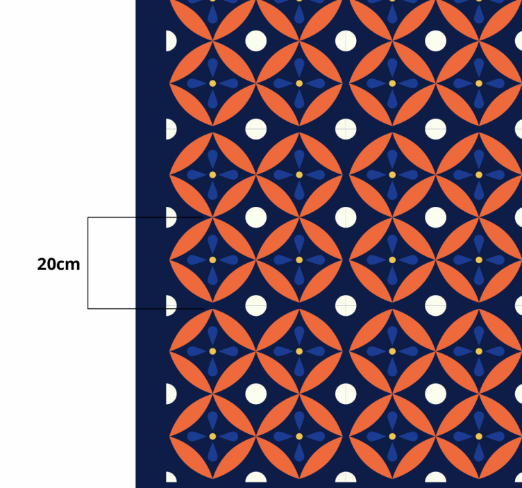 Geometric patterned display geometric vinyl rug - TenStickers