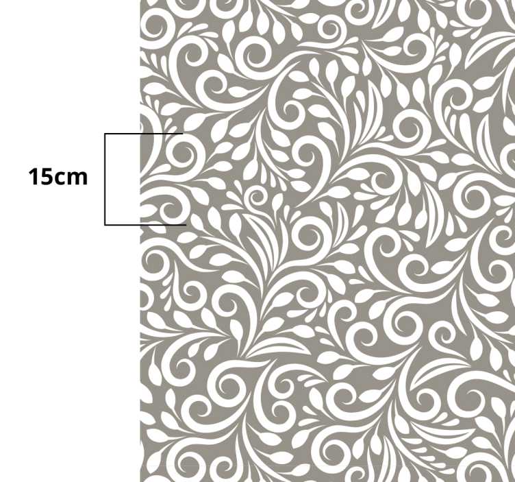 "Ruskin" grey pattern kitchen mat - TenStickers