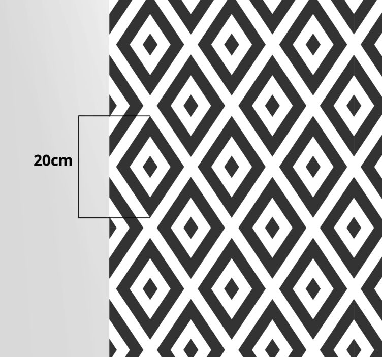 Diamond arrangement geometric vinyl rug - TenStickers