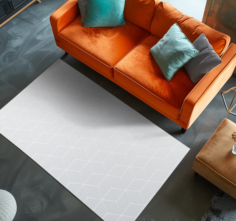 abstract grey dawdling geometric rugs - TenStickers