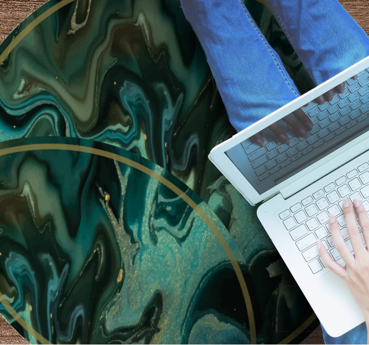 Abstract Marbled Pattern texture rug - TenStickers