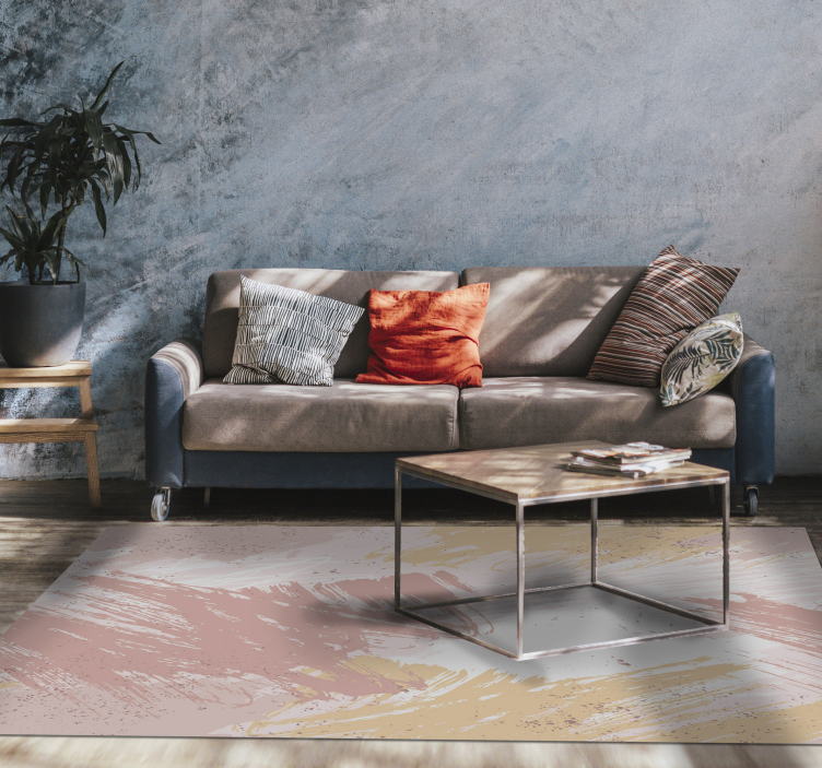 Abstract Textural Expression textured vinyl rug - TenStickers