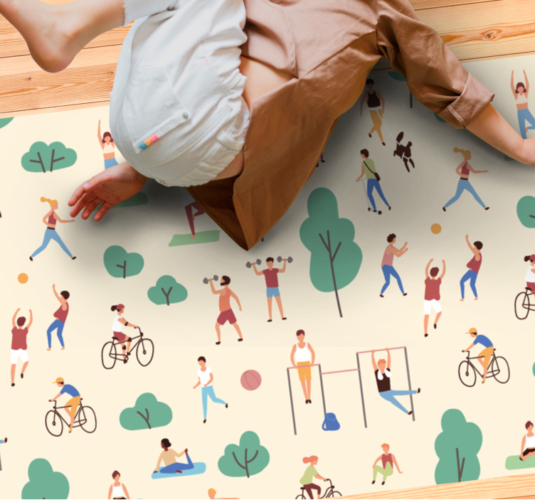 Active Play Scenes kids vinyl rug - TenStickers
