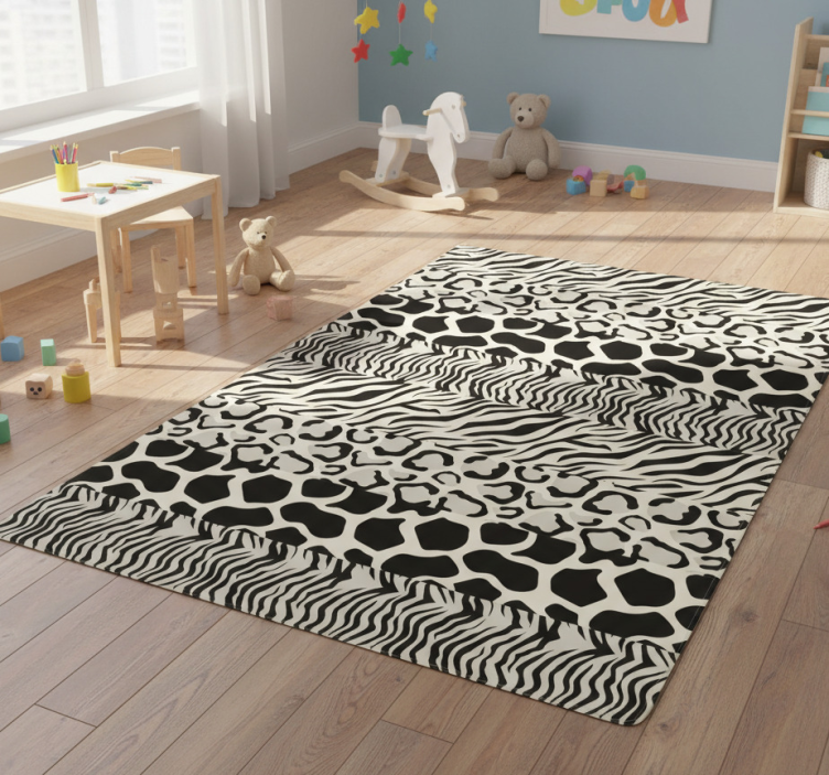 Animal vinyl rug in four unique designs - TenStickers