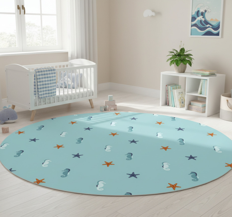 Marine style animal vinyl rug - TenStickers