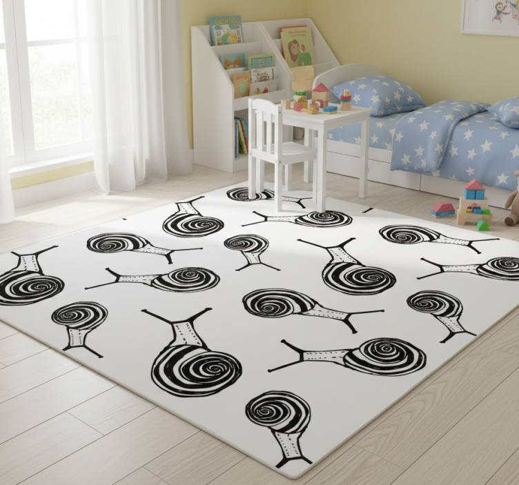 Animal vinyl rug snail set - TenStickers