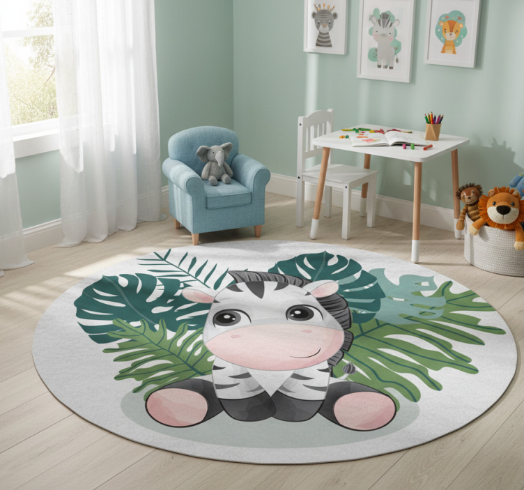 Wild africa zebra animal vinyl rug - TenStickers