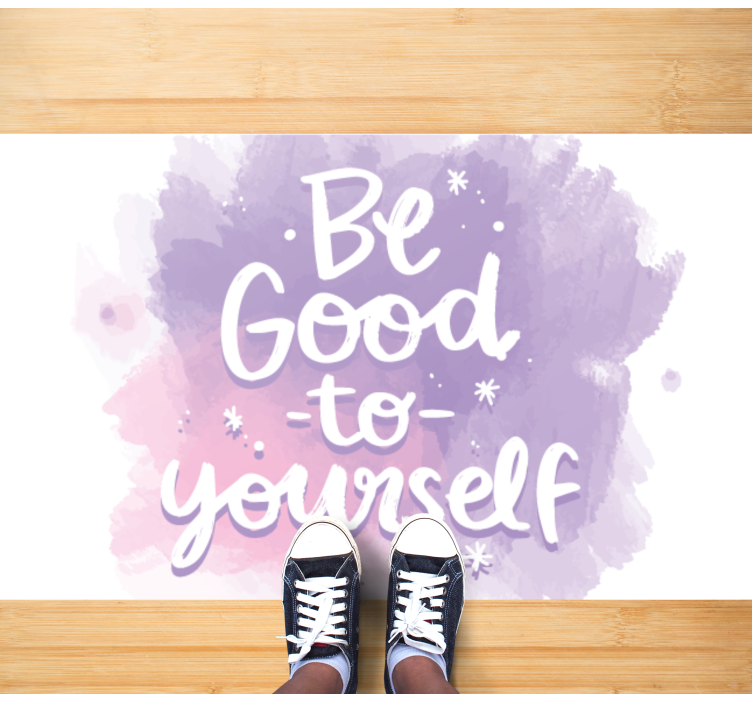 Be Good Yourself custom rug - TenStickers