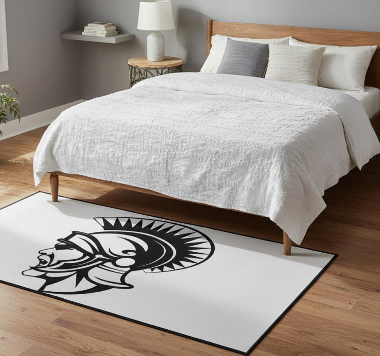 Bedroom vinyl rug with centurion design - TenStickers