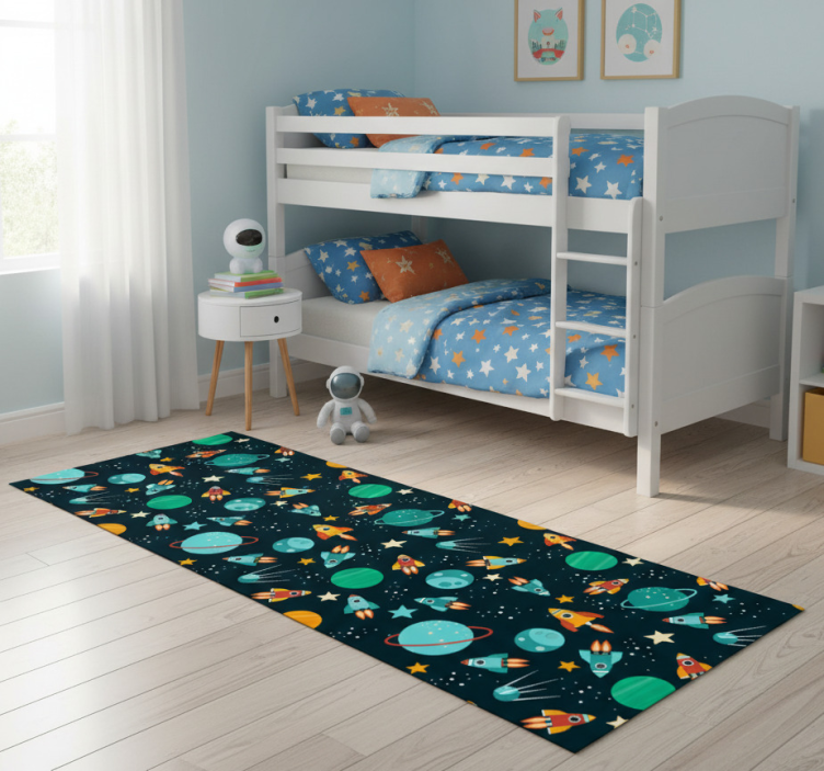 Bedroom vinyl rug cute design for kids - TenStickers