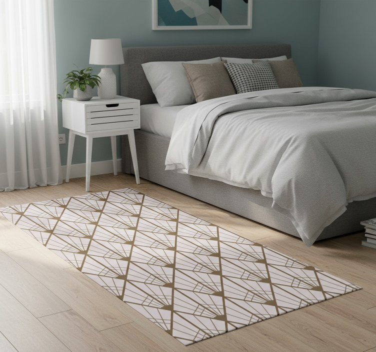 Bedroom vinyl rug in nordic style zelda - TenStickers