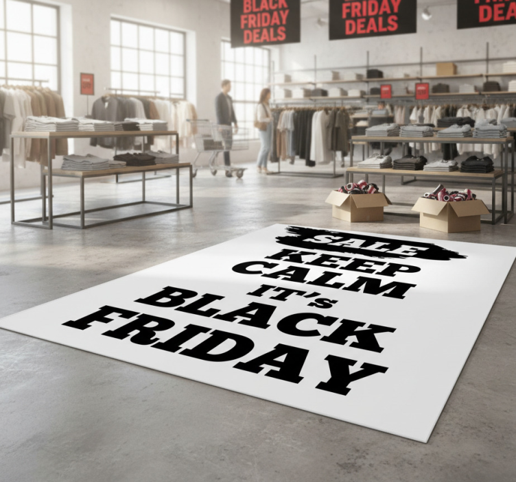 Black friday vinyl rug limited time offer - TenStickers