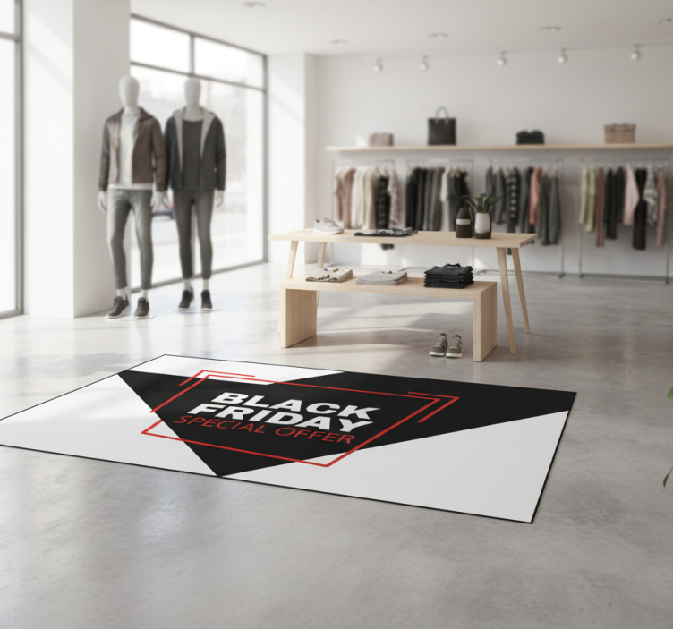 Black friday vinyl rug sale event - TenStickers