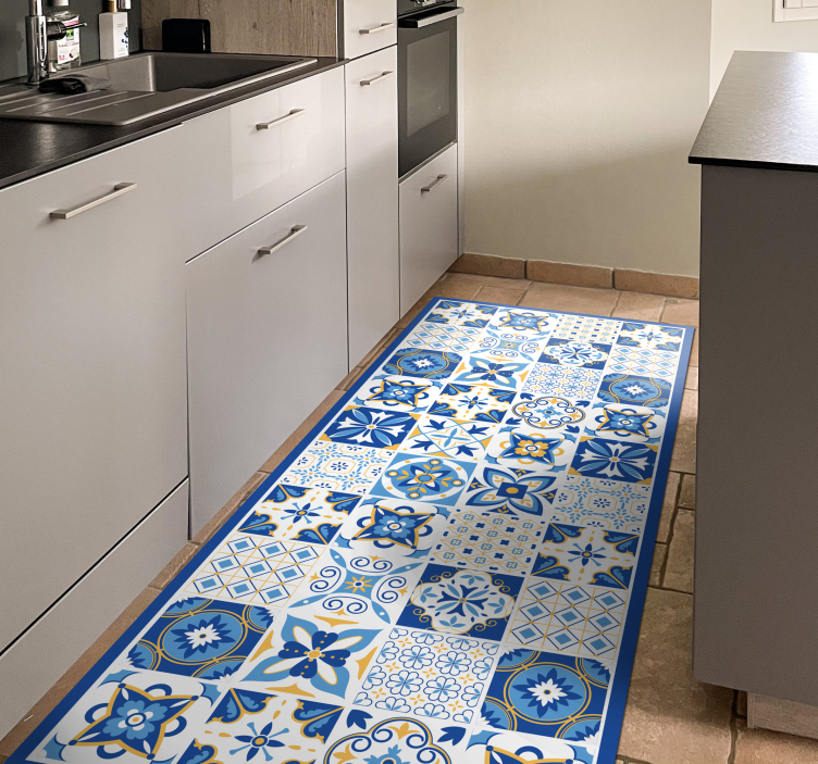 Ceramic Inspiration tile carpet - TenStickers