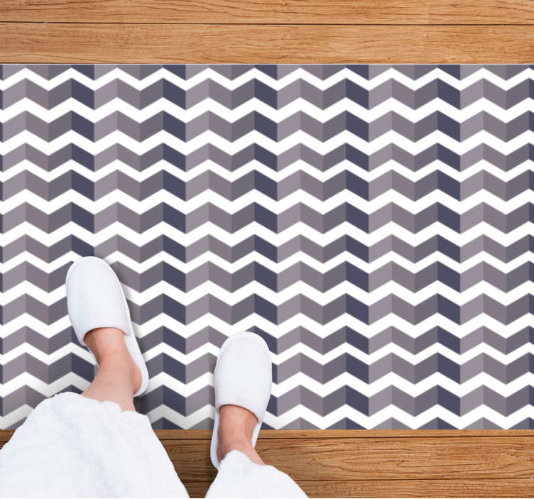 Chevron Pattern Elegance geometric rug - TenStickers