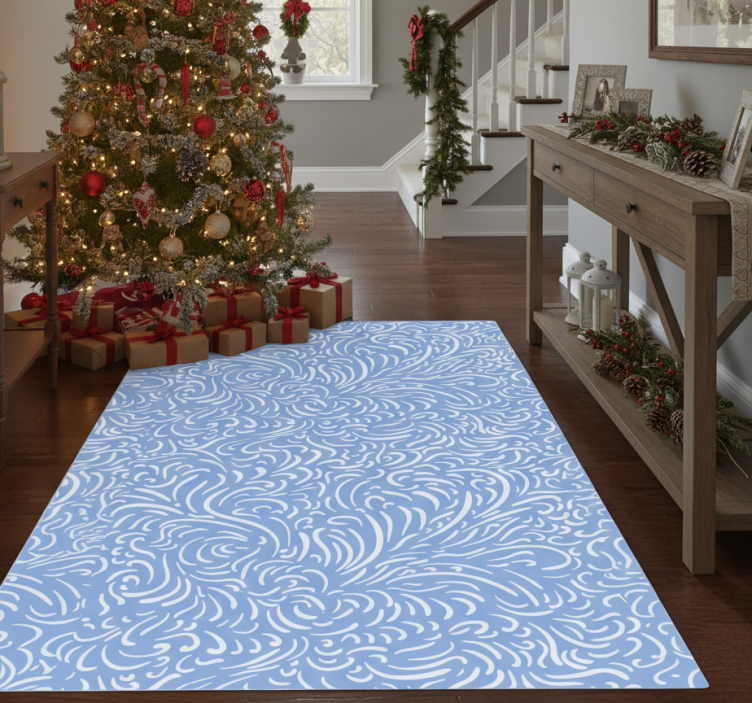 Christmas vinyl rug with frozen design - TenStickers