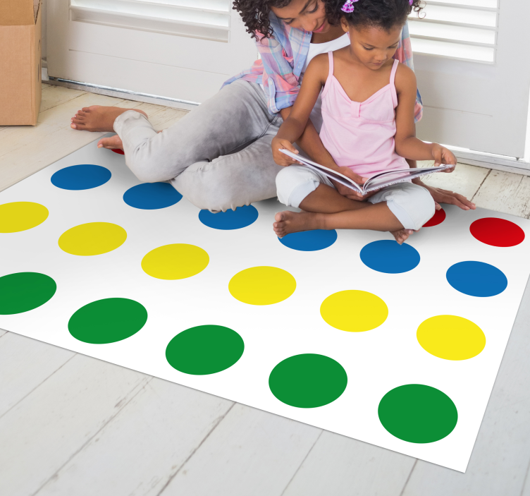 Circular Patterns game vinyl rug - TenStickers