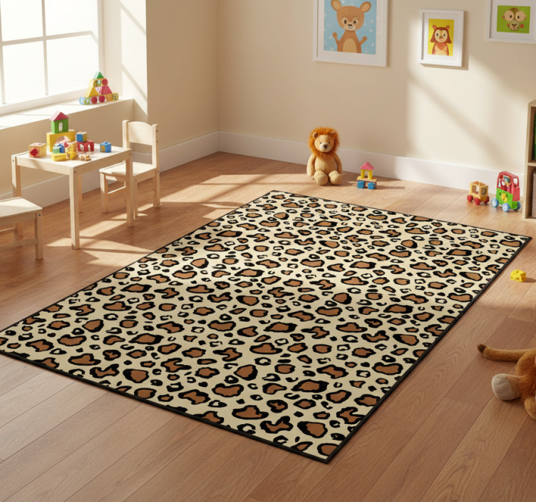 Classic leopard animal print animal vinyl rug - TenStickers